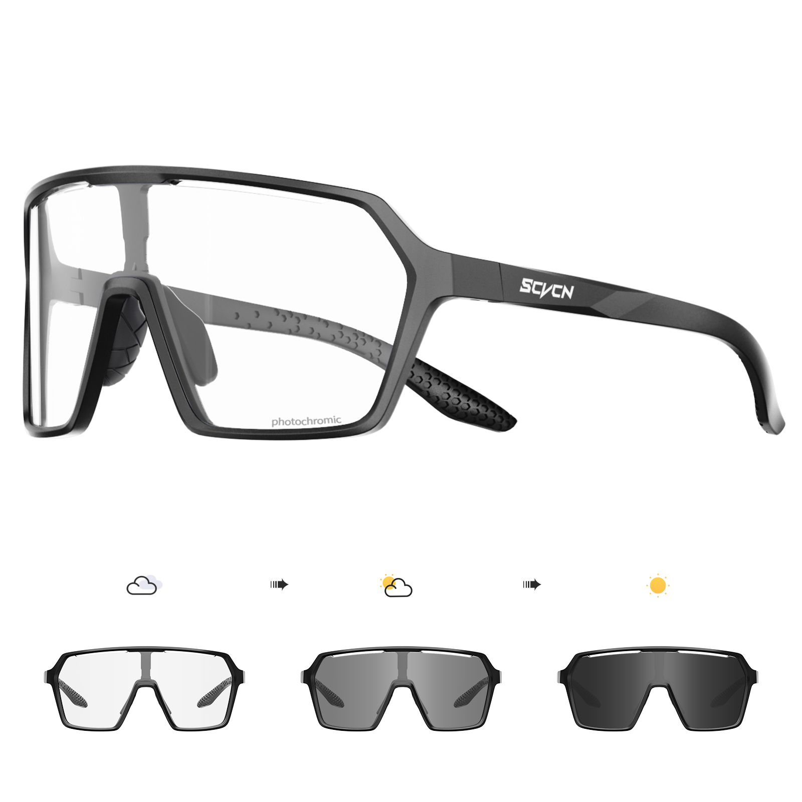 Mountain Biking Goggles - แว่นกันแดด SCVCN รุ่น Hot Cycling Photochromic
