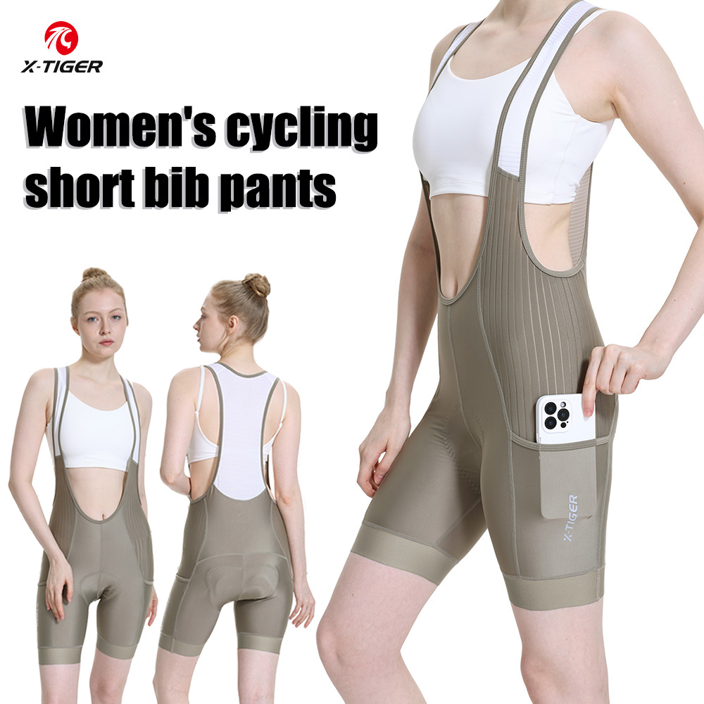 Mountain Biking Shorts Women - กางเกงปั่นจักรยานผู้หญิง X-TIGER ป้องกันรังสียูวี บุหนา 5D กางเกงปั่นจักรยานเสือภูเขา/เสือหมอบ