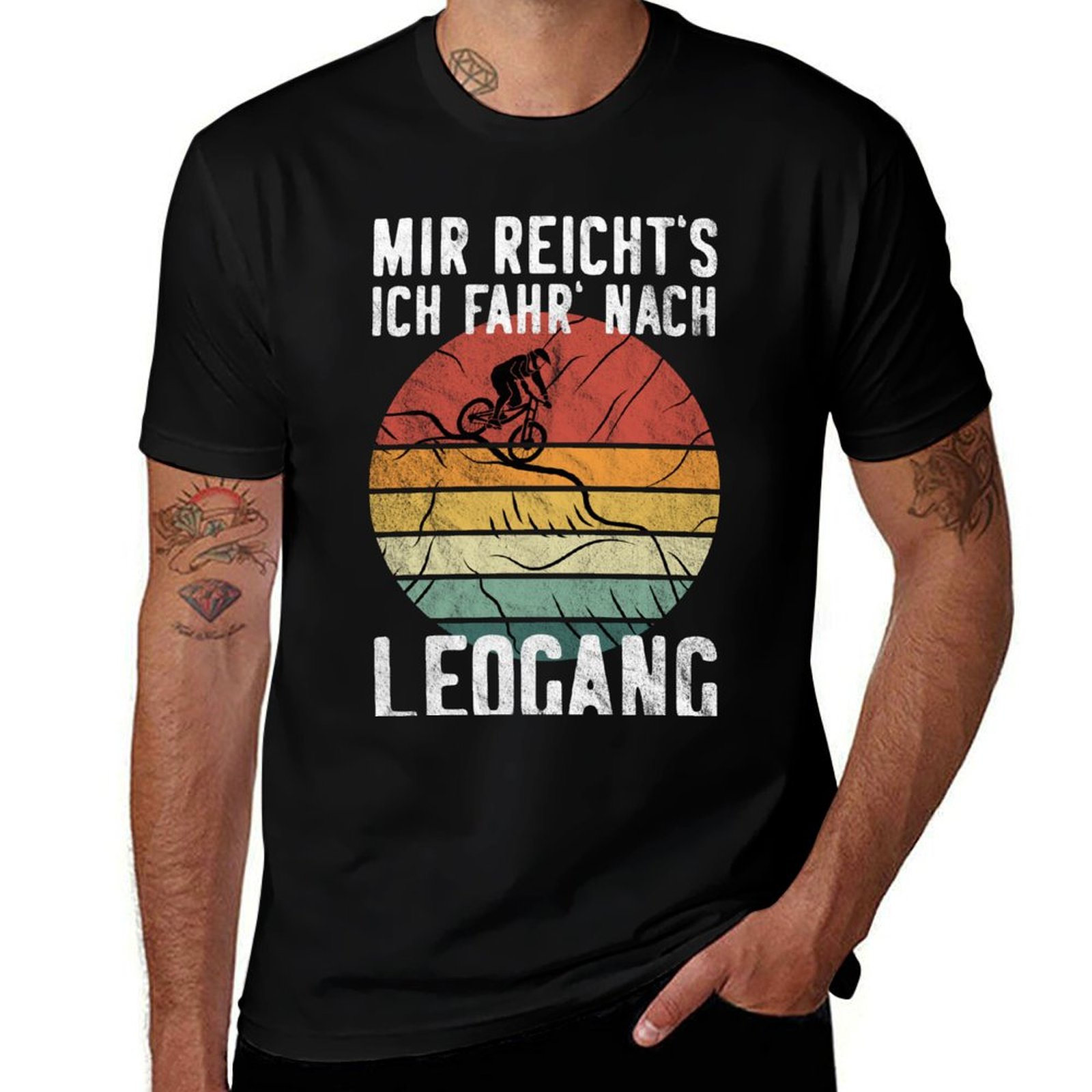 Mountain Biking Holidays - ฉันพอที่จะพิสูจน์ถึงความมั่นใจแล้ว ฉันจะไป LEOGANG MTB เสื้อยืดปั่นจักรยานเสือภูเขาลงเขา เสื้อยืดสำหรับงานปาร์ตี้วันหยุด