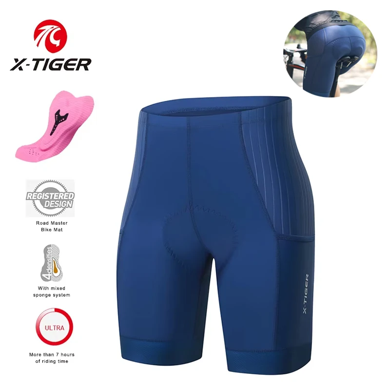 Mountain Biking Shorts Women - X-TIGER ผู้หญิงกางเกงขาสั้นขี่จักรยานกางเกงขาสั้นจักรยานเสือหมอบจักรยานเสือภูเขา Casual กางเกง Athleisure กางเกงขาสั้นขี่จักรยานขี่จักรยานเครื่องแต่งกาย