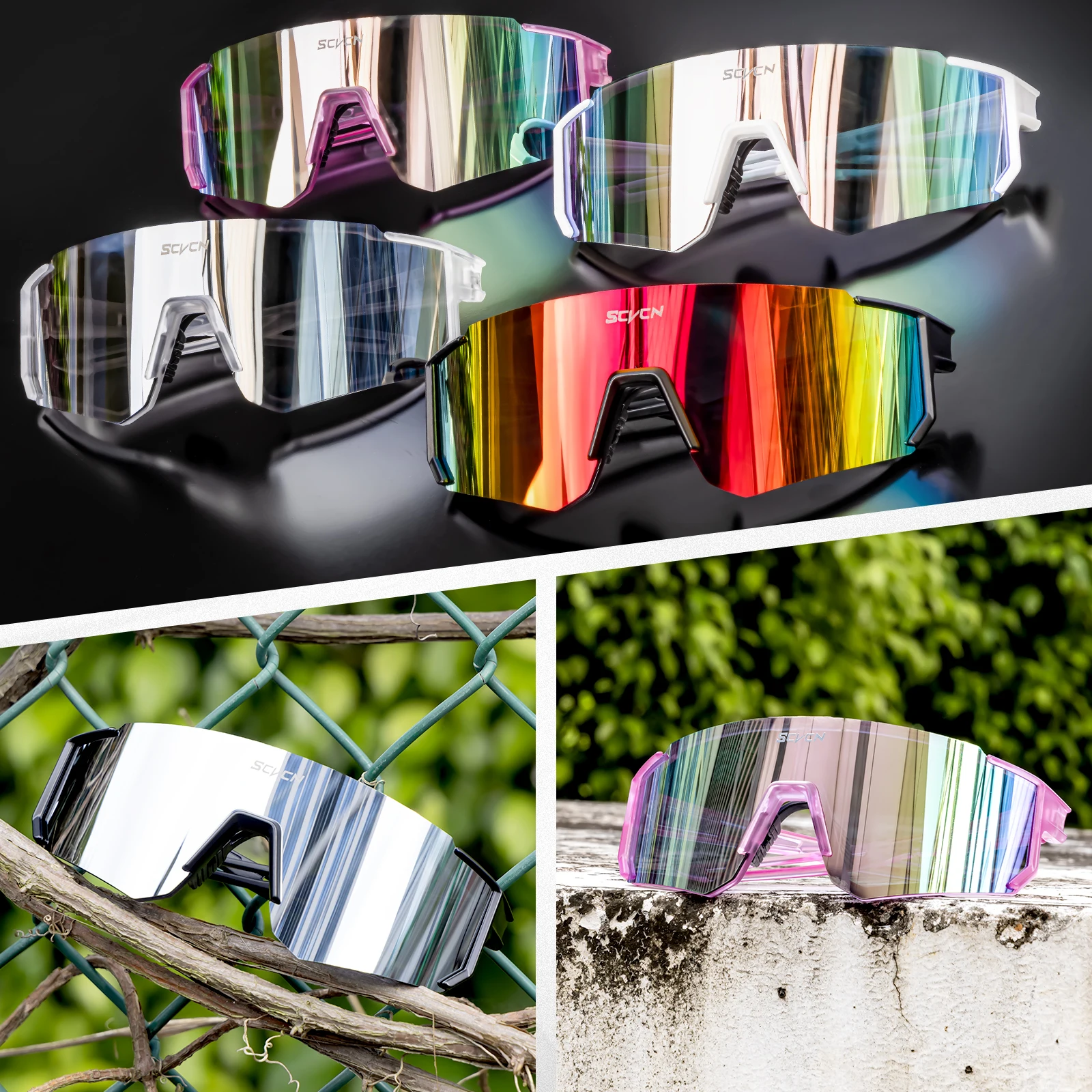 SCVCN ใหม่โฟโตโครมิกแว่นตากันแ - Mountain Biking Goggles บทวิจารณ์และราคา