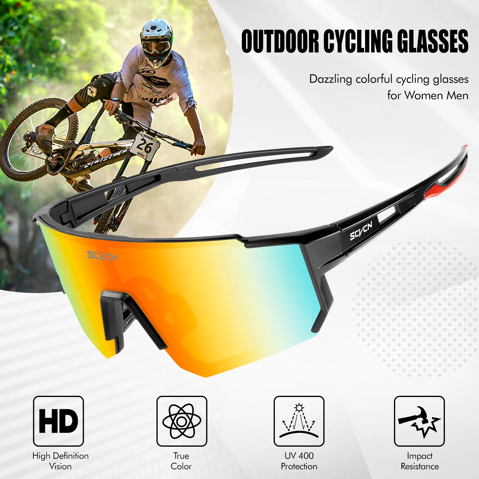 SCVCN ใหม่โฟโตโครมิกแว่นตากันแ - Mountain Biking Goggles บทวิจารณ์และราคา
