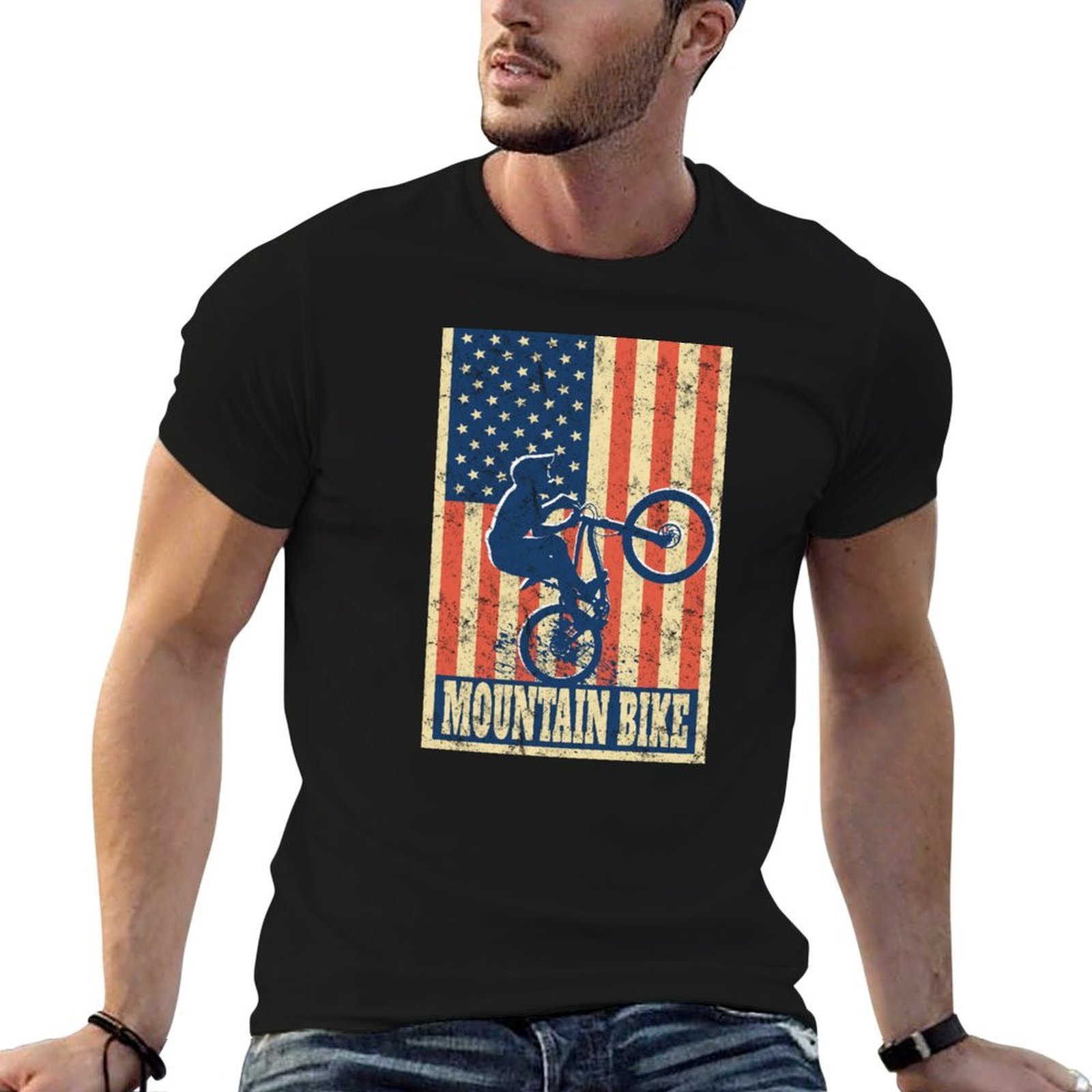 เสื้อยืดลายธงชาติอเมริกันสำหรั - Mountain Biking Holidays บทวิจารณ์และราคา