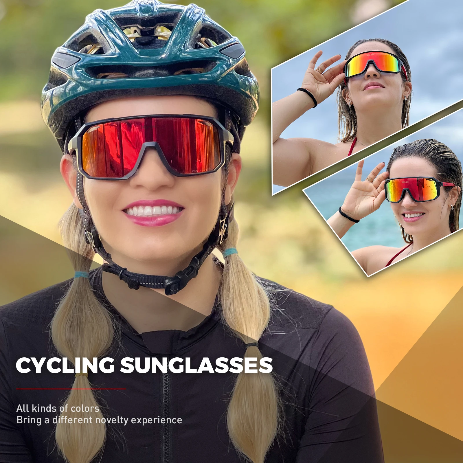SCVCN ใหม่ขี่จักรยานแว่นตากันแ - Mountain Biking Goggles บทวิจารณ์และราคา