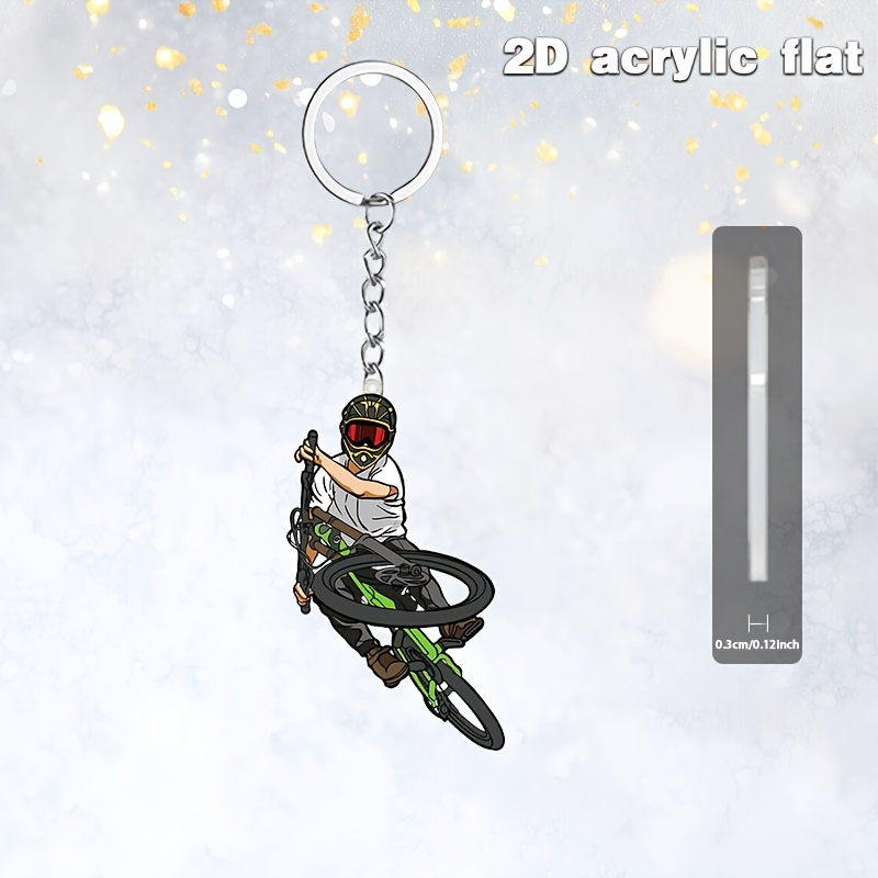 พวงกุญแจอะคริลิกนักปั่นจักรยาน - Mountain Biking Holidays บทวิจารณ์และราคา
